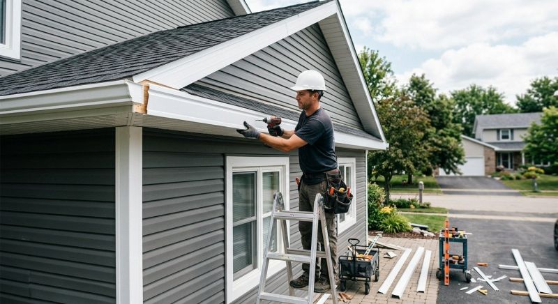 Aluminum Fascia Replacement in Olathe, KS