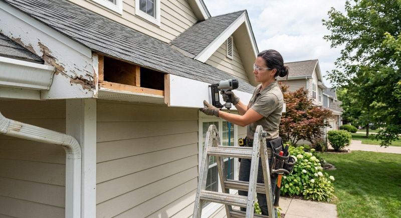 Garage Fascia Repair in Conroe, TX