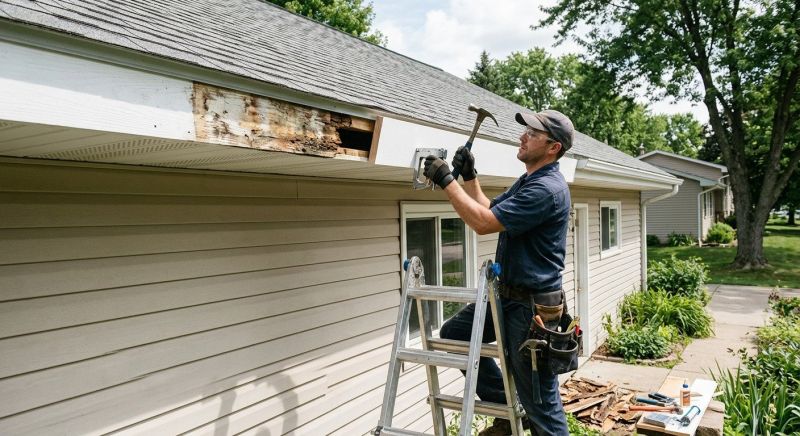 Garage Fascia Repair in Kansas City, KS
